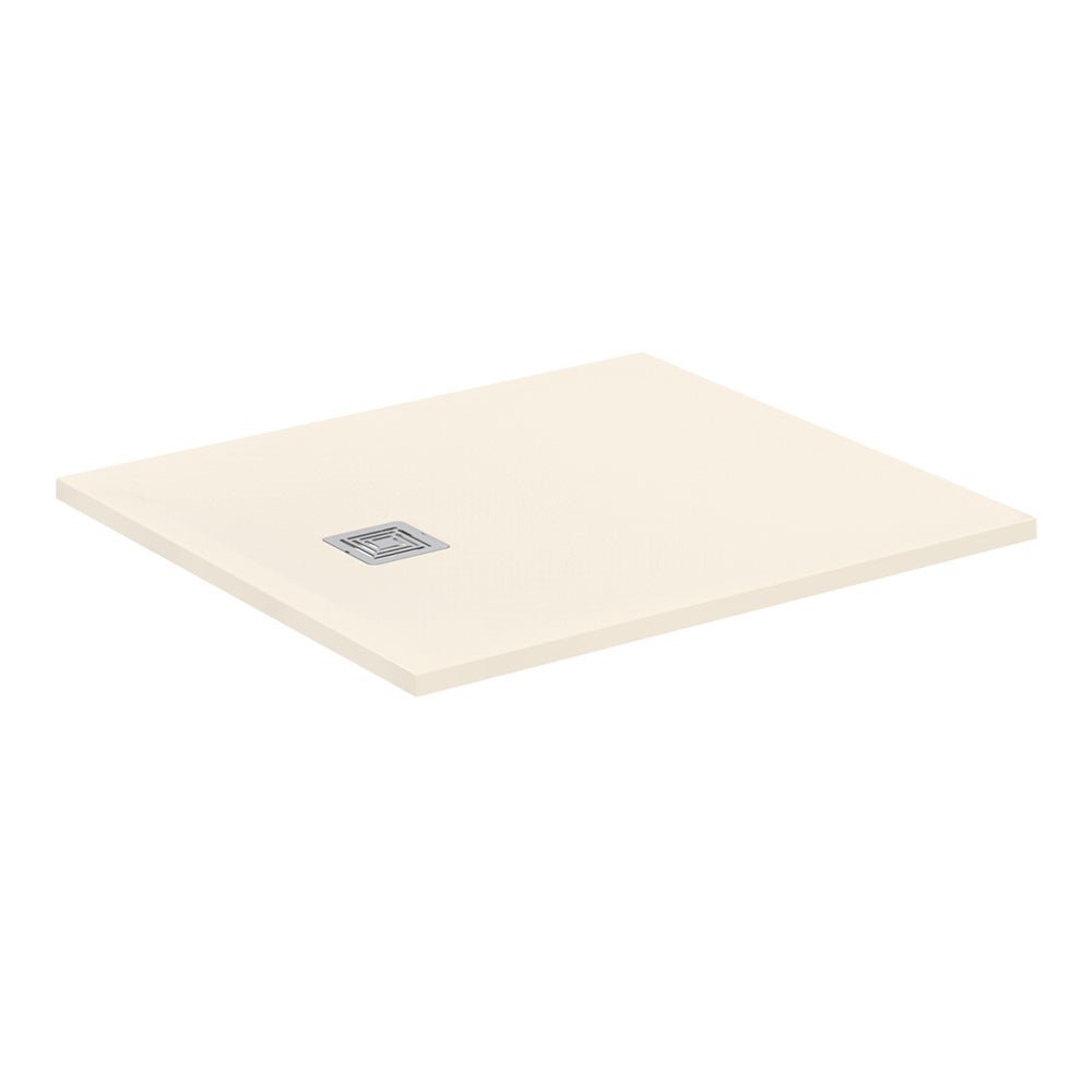 Ideal Standard Ultra Flat S + 1000 x 900mm Shower Tray - Sand - T5607FT - TAP 'N' SHOWER
