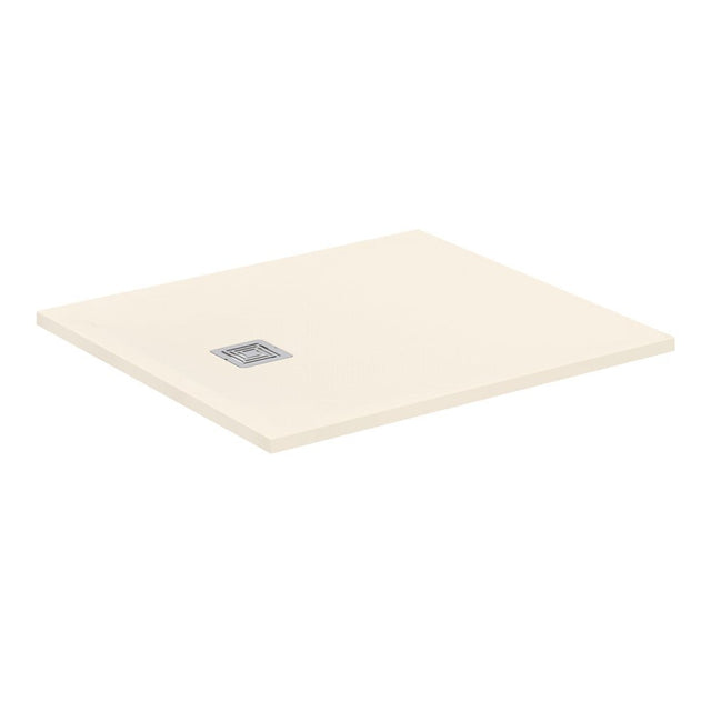 Ideal Standard Ultra Flat S + 1000 x 900mm Shower Tray - Sand - T5607FT - TAP 'N' SHOWER