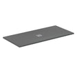 Ideal Standard Ultra Flat S + 1700 x 800mm Shower Tray - Concrete Grey - T5611FS - TAP 'N' SHOWER