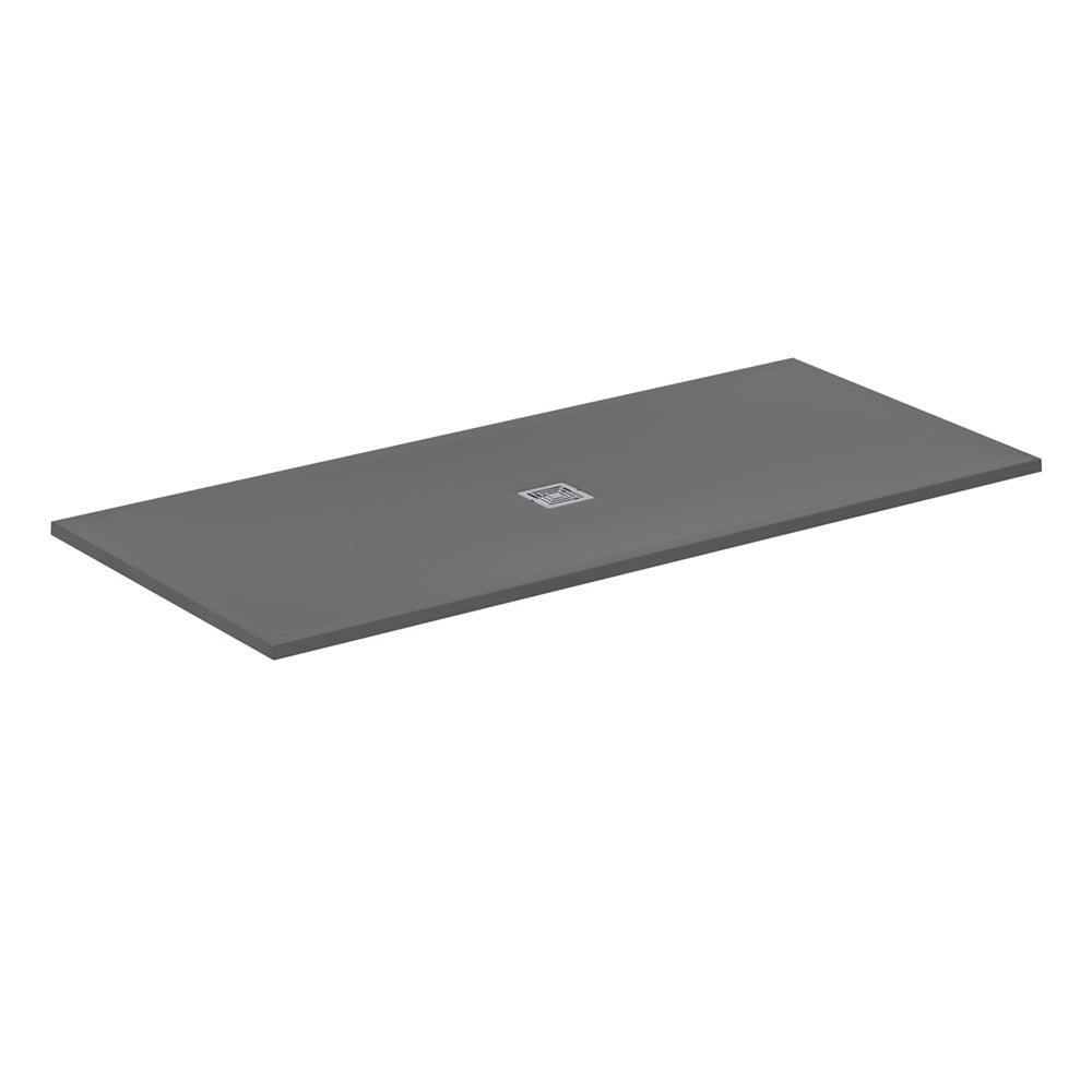 Ideal Standard Ultra Flat S + 2000 x 900mm Shower Tray - Concrete Grey - T5618FS - TAP 'N' SHOWER