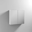 Nuie Athena 800mm Wide Mirrored Cabinet - Gloss White - OFF119