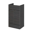 Hudson Reed Fusion Hacienda Black 500mm vanity unit with soft close drawers and modern design