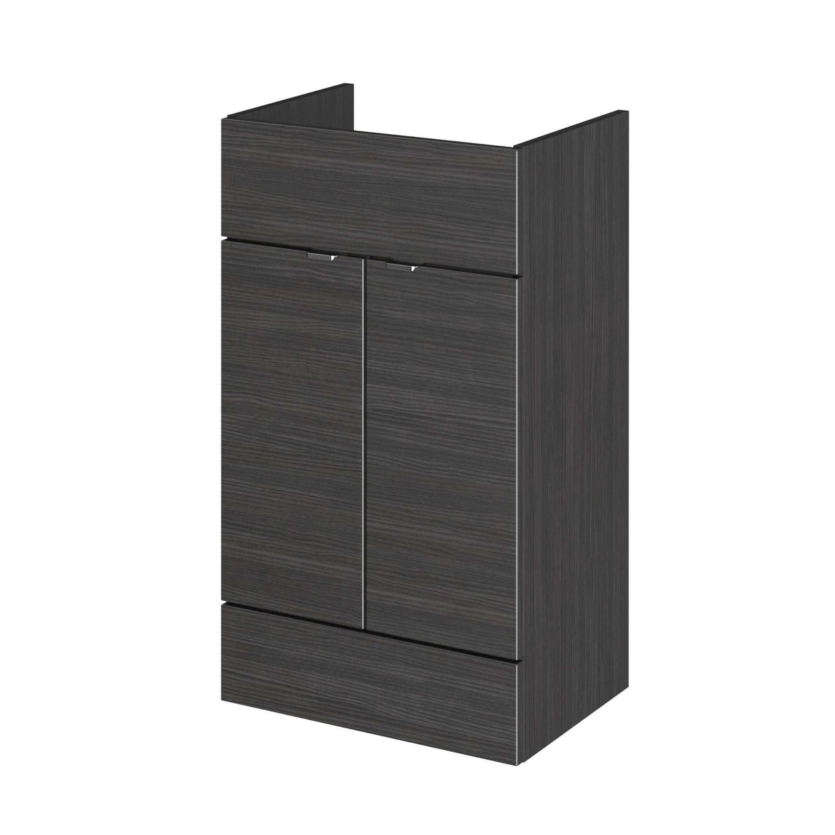Hudson Reed Fusion Hacienda Black 500mm vanity unit with soft close drawers and modern design