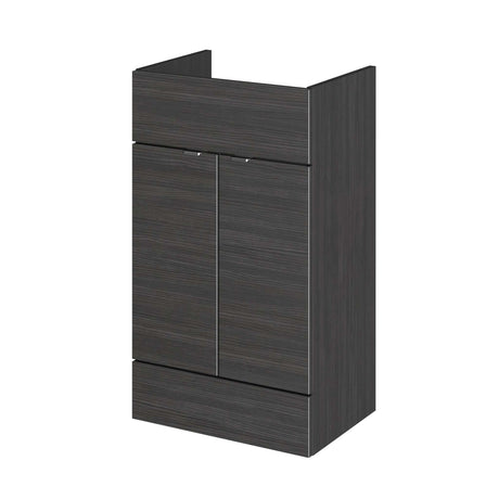 Hudson Reed Fusion Hacienda Black 500mm vanity unit with soft close drawers and modern design