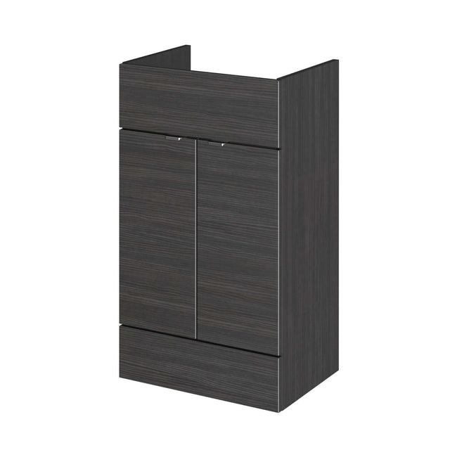 Hudson Reed Fusion Hacienda Black 500mm vanity unit with soft close drawers and modern design