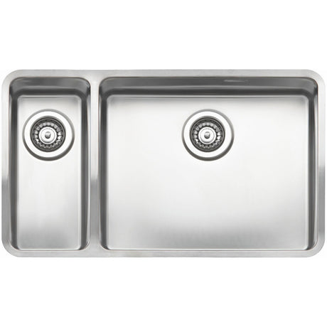 Reginox Ohio Elite Main Bowl Right Integrated Kitchen Sink 18 x 40 + 50 x 40 - OHIO 18X40+50X40 L
