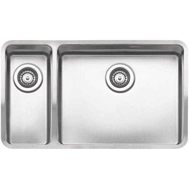 Reginox Ohio Elite Main Bowl Right Integrated Kitchen Sink 18 x 40 + 50 x 40 - OHIO 18X40+50X40 L