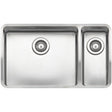 Reginox Ohio Elite Sink Main Bowl Left Integrated Kitchen 50 x 40 + 18 x 40 - Stainless Steel - OHIO 50X40+18X40 L