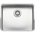 Reginox Elite Integrated stainless steel kitchen sink with smooth surface and large basket waste.