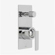 Vado Omika Concealed chrome single lever wall mounted manual shower valve with diverter