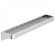 Vado Omika 500Mm chrome bathroom shelf with geometric insert design