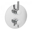 Vado Origins 2 Outlet chrome thermostatic shower valve with two handles wall mounted