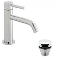 Vado Origins Slimline chrome single lever monobasin mixer tap with universal waste