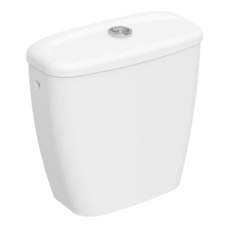 Twyford Option Close Coupled Cistern 6/4L Push Button - White- OT2396WH