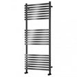 Towelrads Oxfordshire Straight Heated Towel Rail 1186mm High x 500mm Wide - Anthracite - 120958