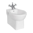 Burlington White Wall Hung 1 Tap Hole Bidet - P11