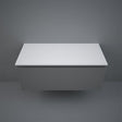 RAK Plano Solid Worktop 1000mm - Matt White - PLASL10146500 - TAP 'N' SHOWER