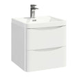 Scudo Bella 500mm Wall Mounted Vanity Unit ONLY - White - PAINT-BELLA-500WALLCAB-GWTE