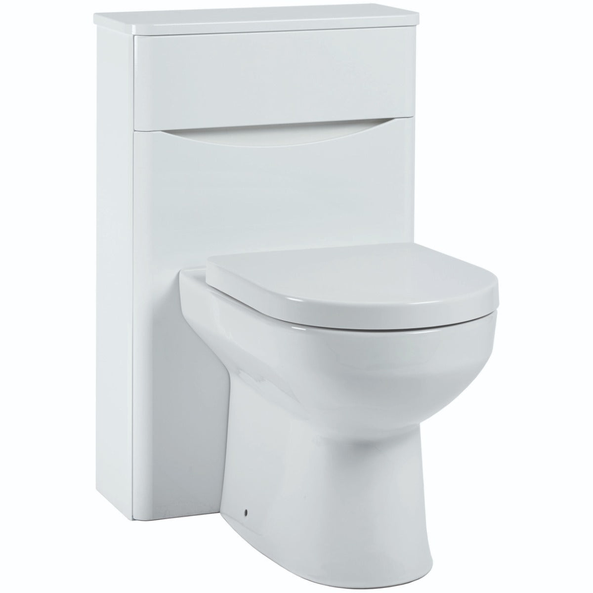 Scudo Bella Floorstanding WC Unit 510mm Wide - Gloss White - PAINT-BELLA-500WCUNIT-GWTE