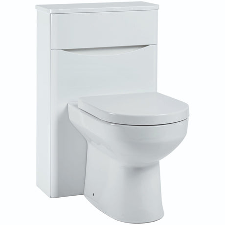 Scudo Bella Floorstanding WC Unit 510mm Wide - Gloss White - PAINT-BELLA-500WCUNIT-GWTE