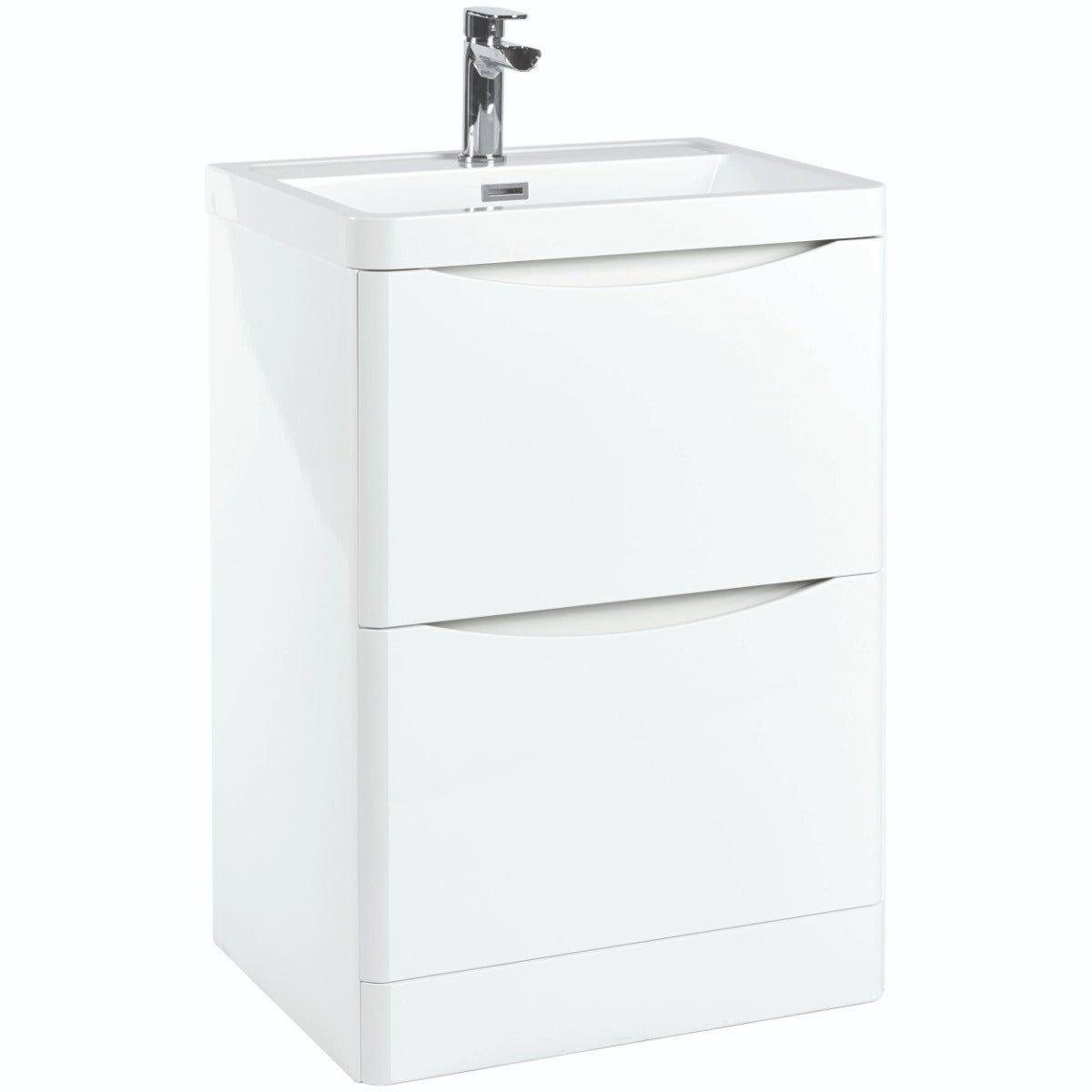 Scudo Bella 600mm Floorstanding Unit Only - White - PAINT-BELLA-600FLOORCAB-GWTE