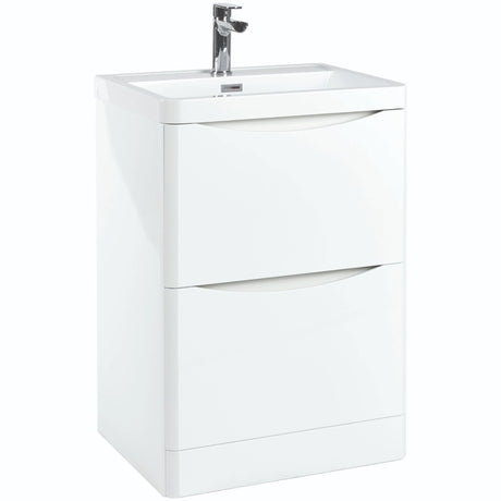 Scudo Bella 600mm Floorstanding Unit Only - White - PAINT-BELLA-600FLOORCAB-GWTE