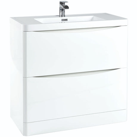 Scudo Bella 900mm Floorstanding Vanity Unit Only - White - PAINT-BELLA-900FLOORCAB-GWTE