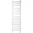 Towelrads Perlo Flat Panel Straight Heated Towel Rail 1500mm High x 500mm Wide - White - 120916