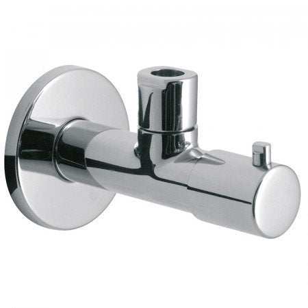 Vado Contemporary Angle Valve wall mounted chrome quarter turn valve with integral filter