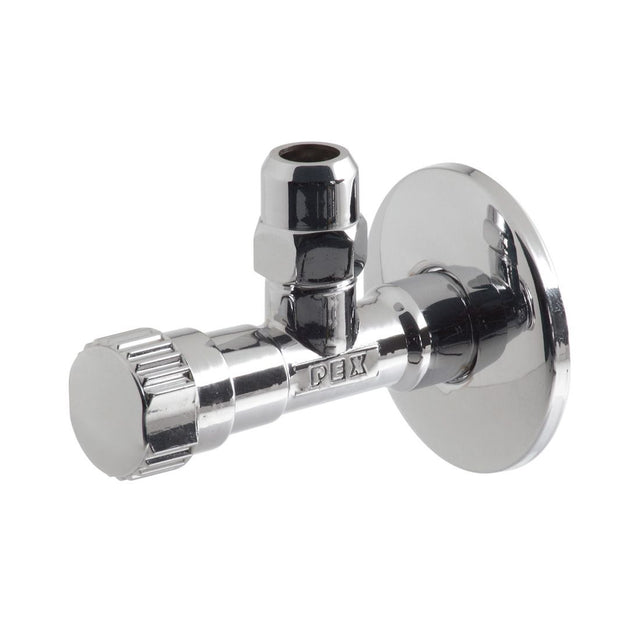 Vado Wastes & Fittings Angle Valve 1/2" X 3/8" With Compression Nut 10mm - Chrome - PEX-228A-C/P