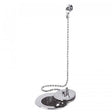 Vado Basin Waste metal plug and chain 1.1/4 inch chrome finish for bathroom sink