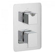 Vado Phase 1 Outlet chrome wall-mounted thermostatic shower valve with two concealed handles