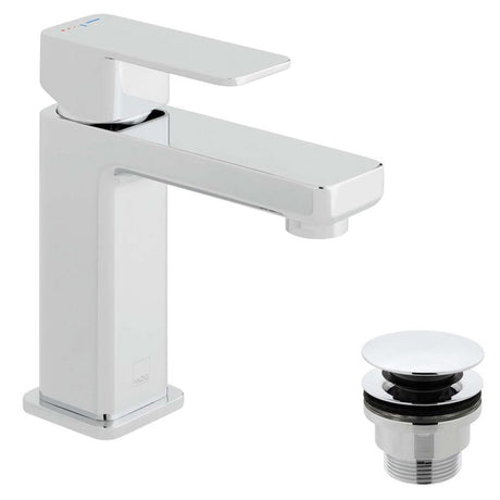 Vado Phase Single Taphole Mono Basin Mixer Tap with Universal Waste and Ecoturn Technology  - Chrome - PHA-200FW/CC-CP