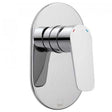 Vado Photon Square chrome concealed manual single lever shower valve wall mounted