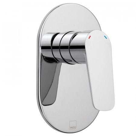 Vado Photon Square chrome concealed manual single lever shower valve wall mounted