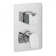 Vado Photon 1 Outlet chrome concealed thermostatic shower valve with two handles wall mounted