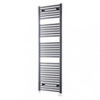 Towelrads Pisa Straight Heated Towel Rail 1600mm High x 600mm Wide - Anthracite - 150009