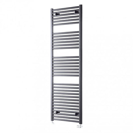 Towelrads Pisa Straight Heated Towel Rail 1600mm High x 600mm Wide - Anthracite - 150009