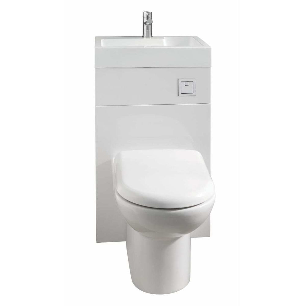 Premier Athena 500 gloss white bathroom unit and basin with modern design and slight damage sold as seen