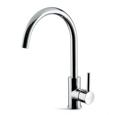 Prima Riace Single Lever Round Kitchen Sink Mixer Tap - Chrome - BPR504