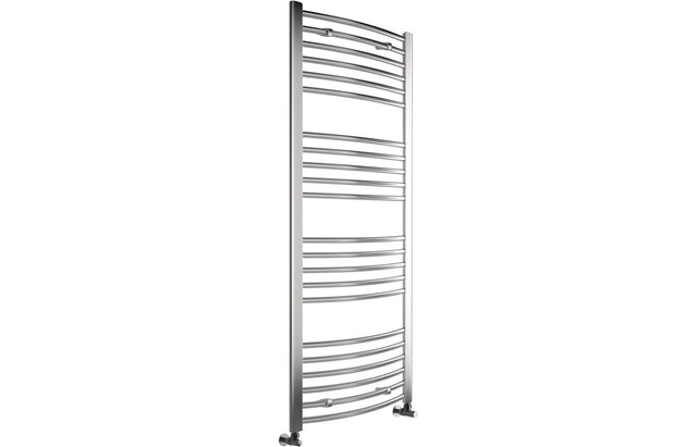 Prystine Colombus Curved 30mm Ladder Radiator 500 x 1600mm - Chrome - PRIS102976