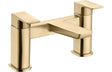 Brushed Brass Bath Filler Tap Deck Mounted - Prystine Auroa