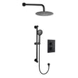 Bristan Prism Recessed Concealed Dual Control Shower Pack - Black - PRISM BLK SHWR PK - TAP 'N' SHOWER