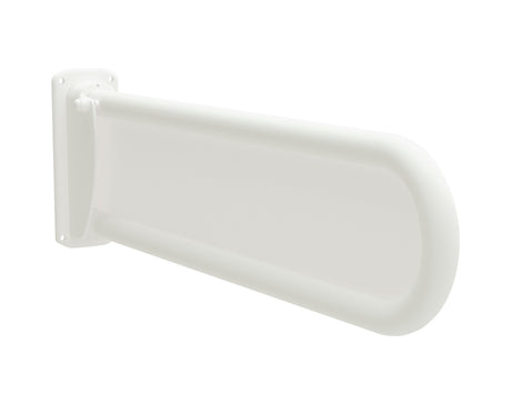 Bathex Essential Double Arm Hinged Stainless Steel Support Rail 760mm - White - 35000