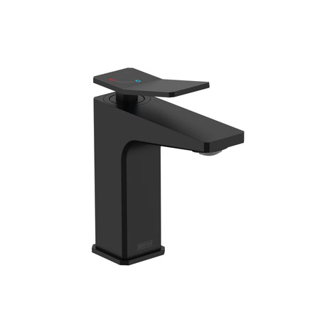Bristan Tangram Eco Start Basin Mixer With Clicker Waste - Black - TAN ES BAS BLK
