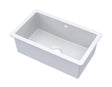Launde Abbey Inset Single Bowl with Overflow 762mm x 457mm x 254mm - White - TAP 'N' SHOWER