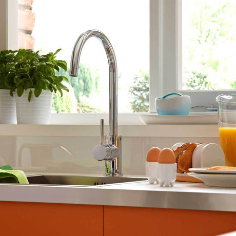 Bristan Pistachio Modern EasyFit Mono Kitchen Sink Mixer Tap - Chrome 