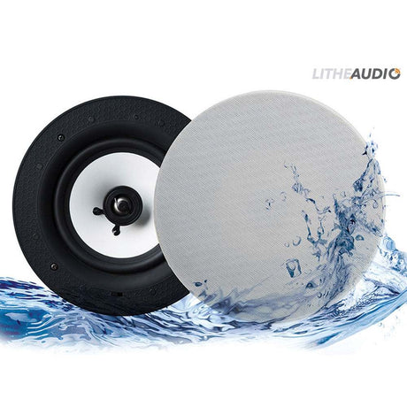 Proofvision Lithe Audio Bluetooth 6.5 inch ceiling bathroom speaker with waterproof design and magnetic grill