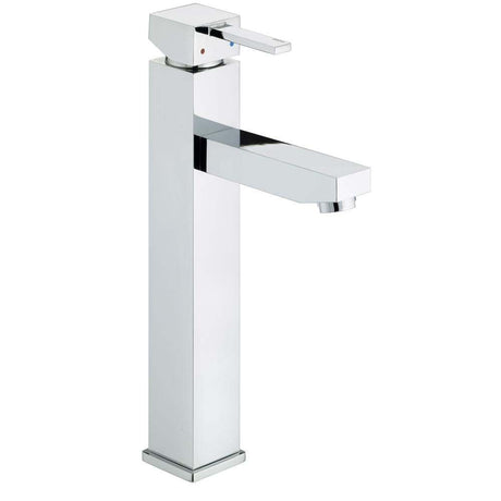 Bristan Quadrato Modern Tall Mono Basin Mixer Tap - Chrome - QD TBAS C