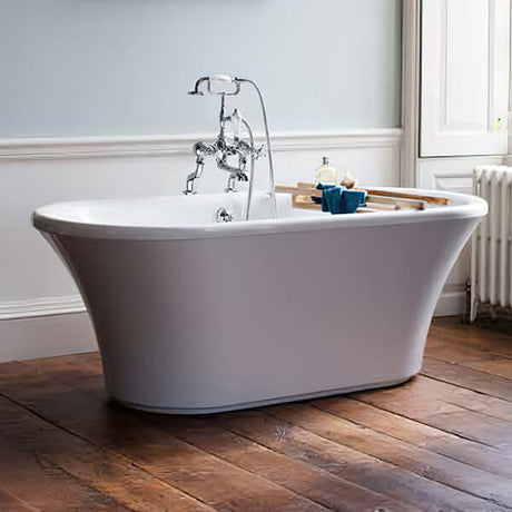 Burlington Brindley White 1 Piece Panel for Brindley Bath - E12 (Bath Not Included)